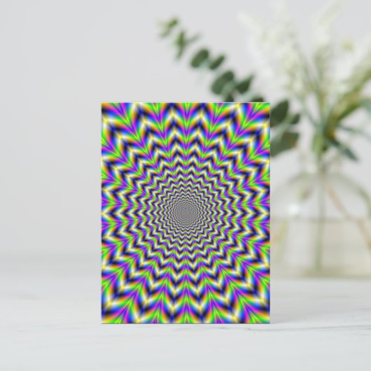 Post Kaart Psychedelic Star (Staand voorkant)