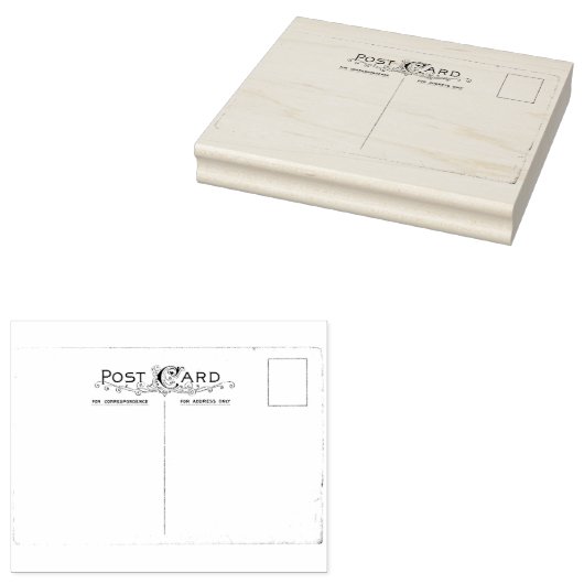 Post Kaart Rubber Art Stamp Rubberstempel (Gestempeld)