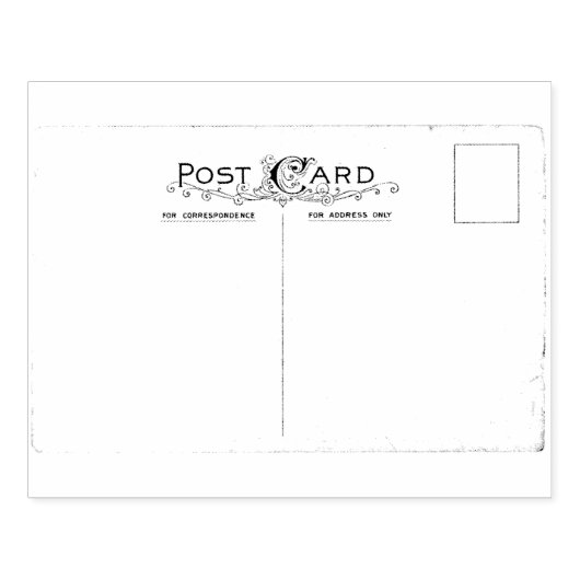   Post Kaart Rubber Art Stamp Rubberstempel (Afrduk)