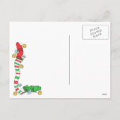 Post Kaart -Santa op de rechtbank (Achterkant)