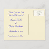 Post Kaart--Save the Date Aankondigingskaart (Achterkant)