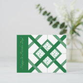 Post-Kaart - Shamrock Glas in lood Briefkaart (Staand voorkant)