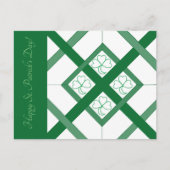 Post-Kaart - Shamrock Glas in lood Briefkaart (Voorkant)