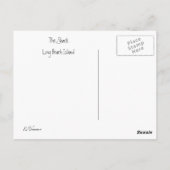 Post-kaart "The Shack" van Long Beach Island Briefkaart (Achterkant)