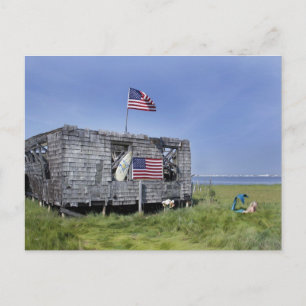 Post-kaart "The Shack" van Long Beach Island Briefkaart