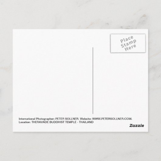 Post Kaart - Tijgers - Tiger Temple Thailand (Achterkant)