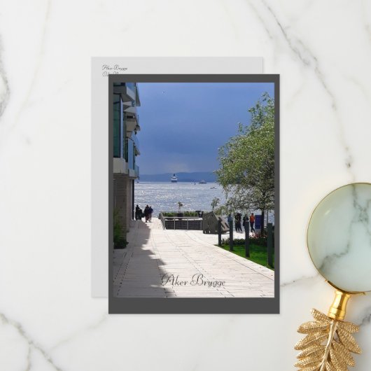 Post Kaart uit Oslo, Noorwegen (Voorkant / Achterkant in situ)