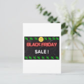 POST KAART UITNODIGING - BLACK FRIDAY (Staand voorkant)
