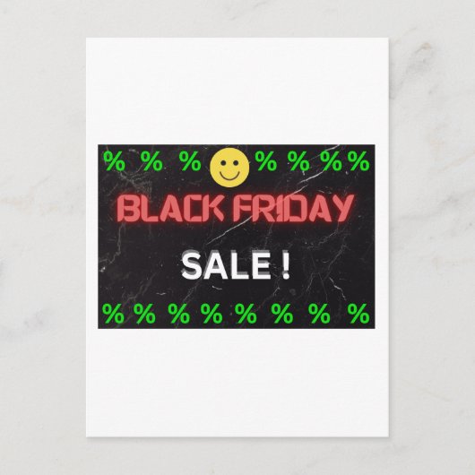 POST KAART UITNODIGING - BLACK FRIDAY (Voorkant)