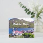 Post-Kaart van Unalaska, Alaska Briefkaart (Staand voorkant)