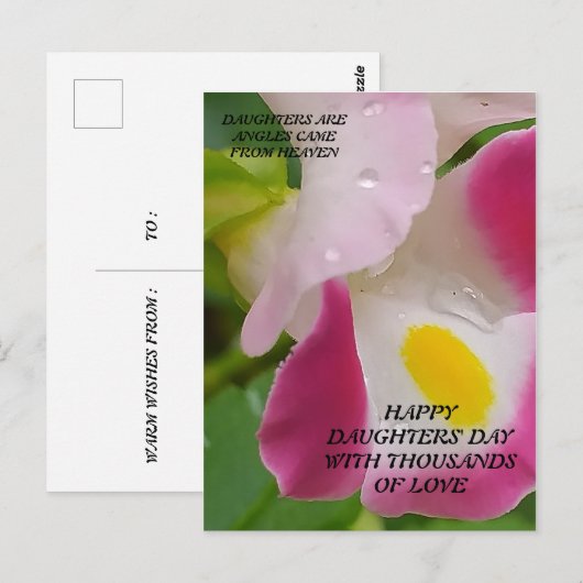 POST KAART VOOR DAGEN (Voorkant / Achterkant)