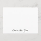 Post Kaart voor Flat Kaart Stationery (Achterkant)