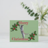 Post Kaart - Vrolijk kerstfeest Holly en Cat (Staand voorkant)