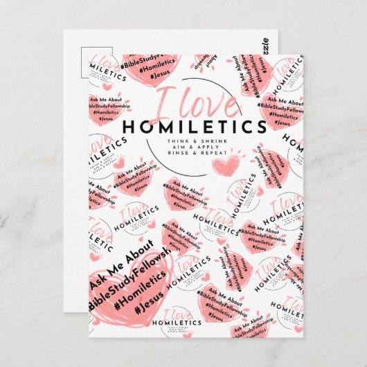 Post Kaarten - Homiletics Heart (Voorkant / Achterkant)