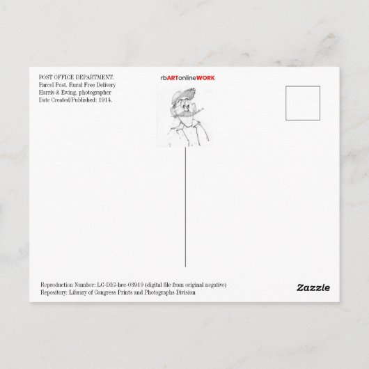 Post Kantoor Briefkaart (Achterkant)