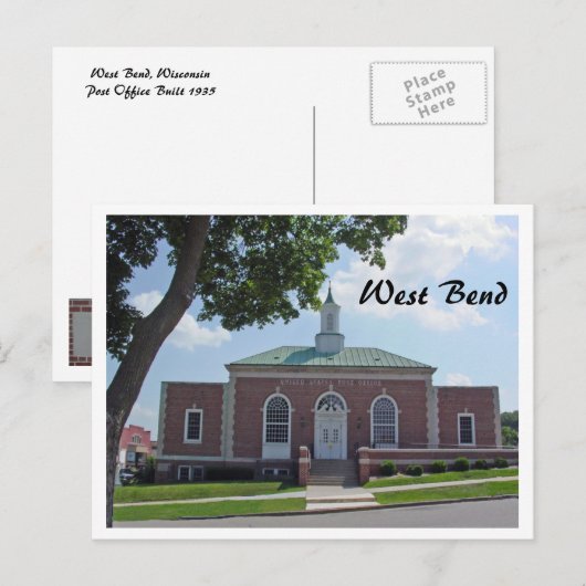 Post Kantoor Briefkaart (Voorkant / Achterkant)