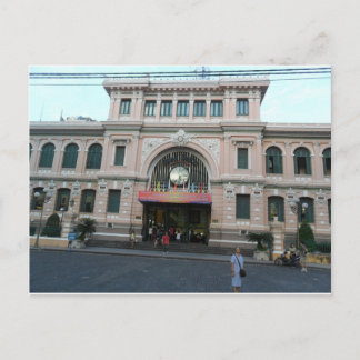 Post-Kantoor-gebouw in Ho Chi Minh, Vietnam Briefkaart