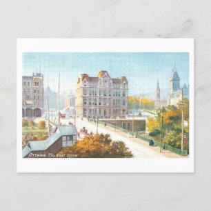 Post Kantoor in het Briefkaart van Ottawa