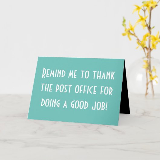 Post Kantoor Kaart (Gele Bloem)