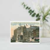 Post Kantoor, Newark, NJ Vintage Briefkaart (Staand voorkant)