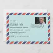 Post Kantoor Pensioenpartij met fotouitnodiging Kaart (Voorkant)