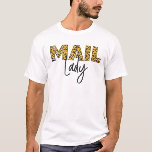 Post Kantoor Postbediende Post Lady Leopard T-shirt