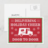 Post Kantoor Postwerker Vakantie Dank u Briefkaart (Voorkant / Achterkant)