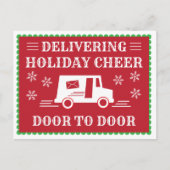 Post Kantoor Postwerker Vakantie Dank u Briefkaart (Voorkant)