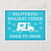 Post Kantoor Postwerker Vakantie Dank u Briefkaart (Voorkant)