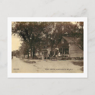 Post Kantoor, Schooley's Mountain, NJ Vintage Briefkaart