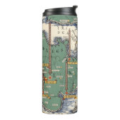Post Kantoor Wireless Stations Map, Groot-Brittann Thermosbeker (Gedraaid links)
