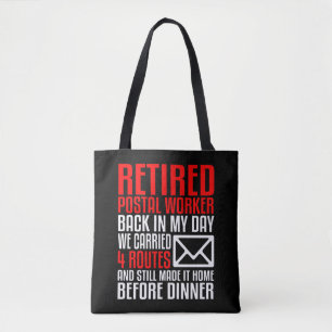 Post-koeriersdienst Pensioenuitkering Gift Funny M Tote Bag