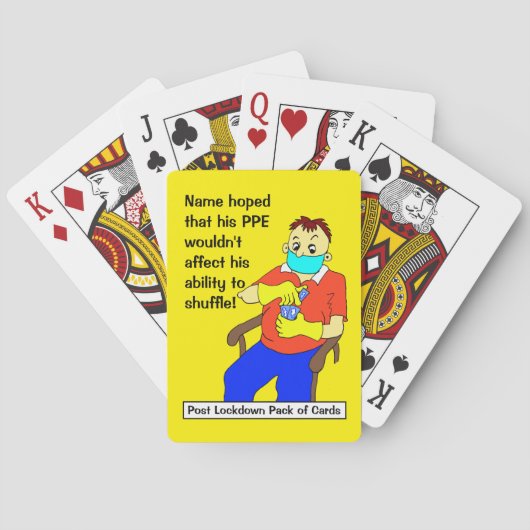 Post Lockdown Pack van Pokerkaarten (Achterkant)