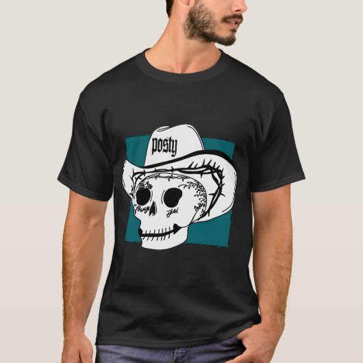 Post Malone Skull Hollywoods T-shirt (Voorkant)