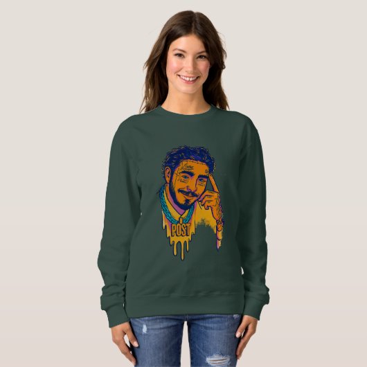 Post Malone Vibes Graphic Top (Voorkant volledig)