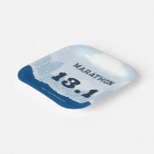 Post Marathon Race Party Papieren Bordje (Gebogen)