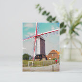 Post Mill op een boerderij Briefkaart (Staand voorkant)