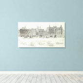 Post North side Stockton en Powell Canvas Afdruk (Insitu (Houten vloer))