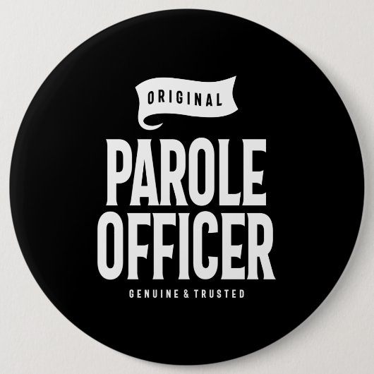 Post-officier Functielijn Ronde Button 6,0 Cm (Voorkant)