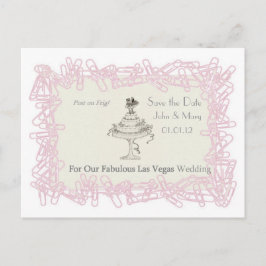 POST OP VRIG HERINNER! Sla de datum op voor Las Ve Aankondigingskaart