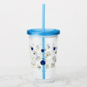 Post over de hele wereld acryl drinkbeker (Voorkant)