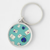 Post over de hele wereld sleutelhanger (Voorkant)