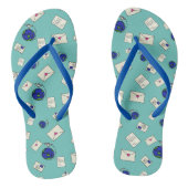 Post over de hele wereld teenslippers (Voetbed)