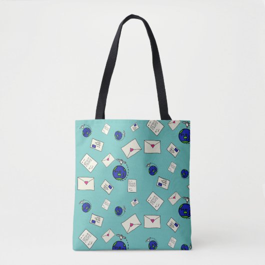 Post over de hele wereld tote bag (Voorkant)