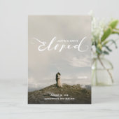 Post-party aankondiging huwelijk gesloten namen (Staand voorkant)