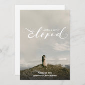 Post-party aankondiging huwelijk gesloten namen (Voorkant / Achterkant)