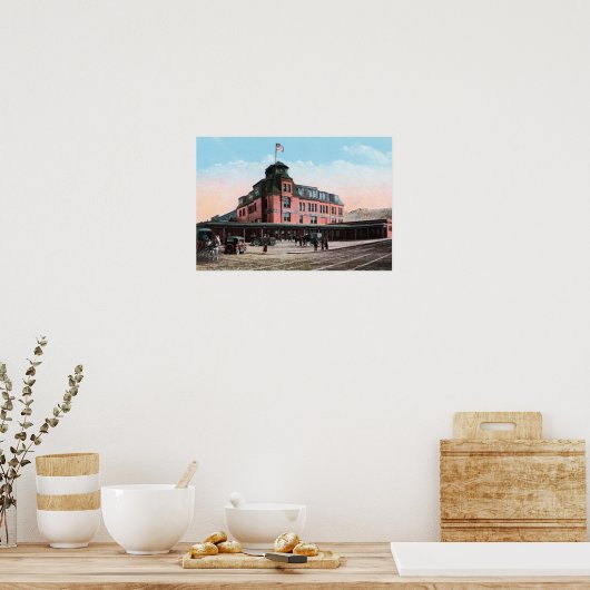 Post Pittsburgh Pennsylvania Train Poster (Keuken)