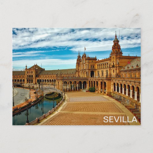 Post Plaza de España de Sevilla Briefkaart (Voorkant)