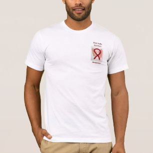 Post-Polio Survivor Awareness Ribbon Angel T-shirt
