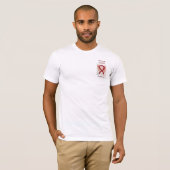 Post-Polio Survivor Awareness Ribbon Angel T-shirt (Voorkant volledig)